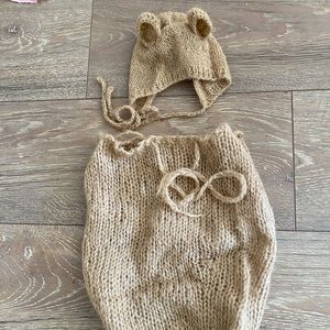 Newborn photography prop outfit bear girl or boy